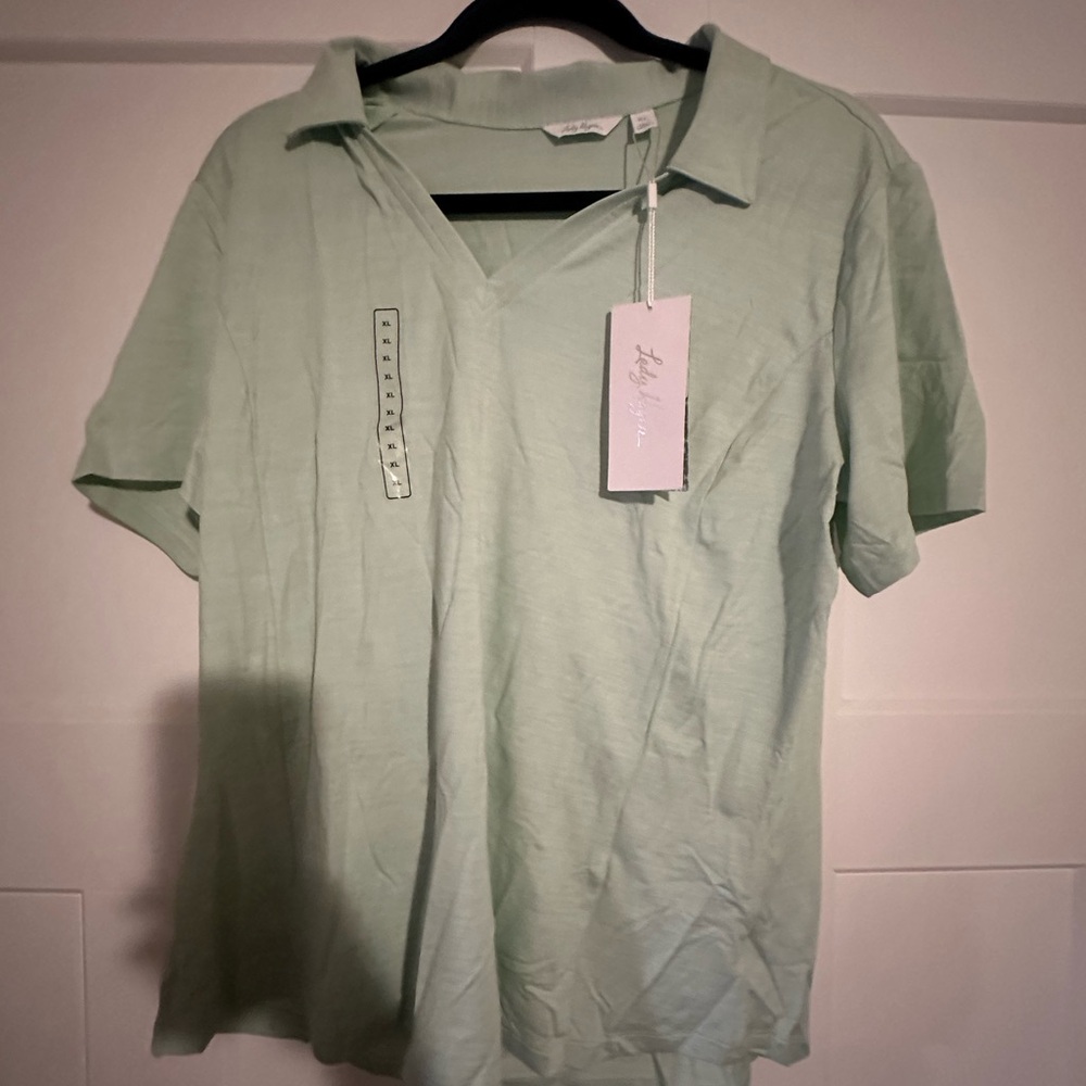 Lady Hagen Mint Green Polo Shirt